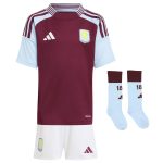 Aston Villa Jerseys - Official aston villa adidas home mini kit 2024-25 with konsa 4 printing Collection for AVFC Fans