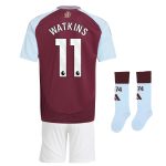 Aston Villa Jerseys - Official aston villa adidas home mini kit 2024-25 with watkins 11 printing Collection for AVFC Fans