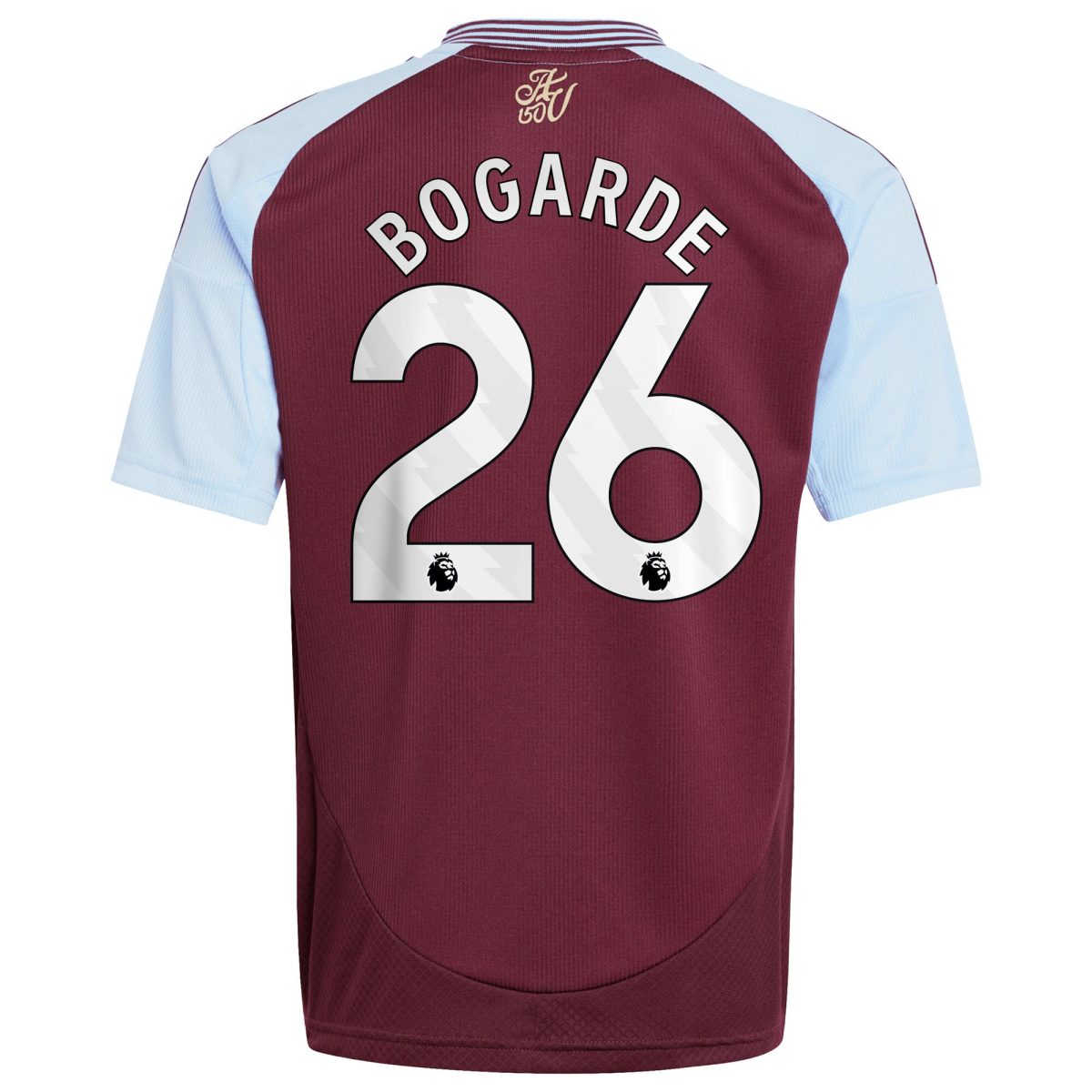 Aston Villa Jerseys - Official aston villa adidas home shirt 2024-25 – kids with bogarde 26 printing Collection for AVFC Fans