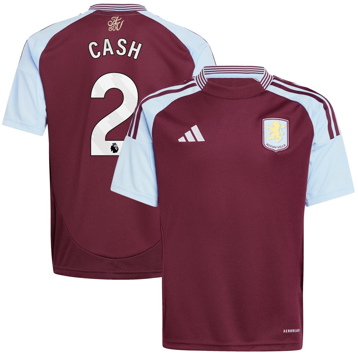 Aston Villa Jerseys - Official aston villa adidas home shirt 2024-25 – kids with cash 2 printing Collection for AVFC Fans