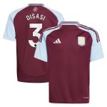 Aston Villa Jerseys - Official aston villa adidas home shirt 2024-25 – kids with disasi 3 printing Collection for AVFC Fans