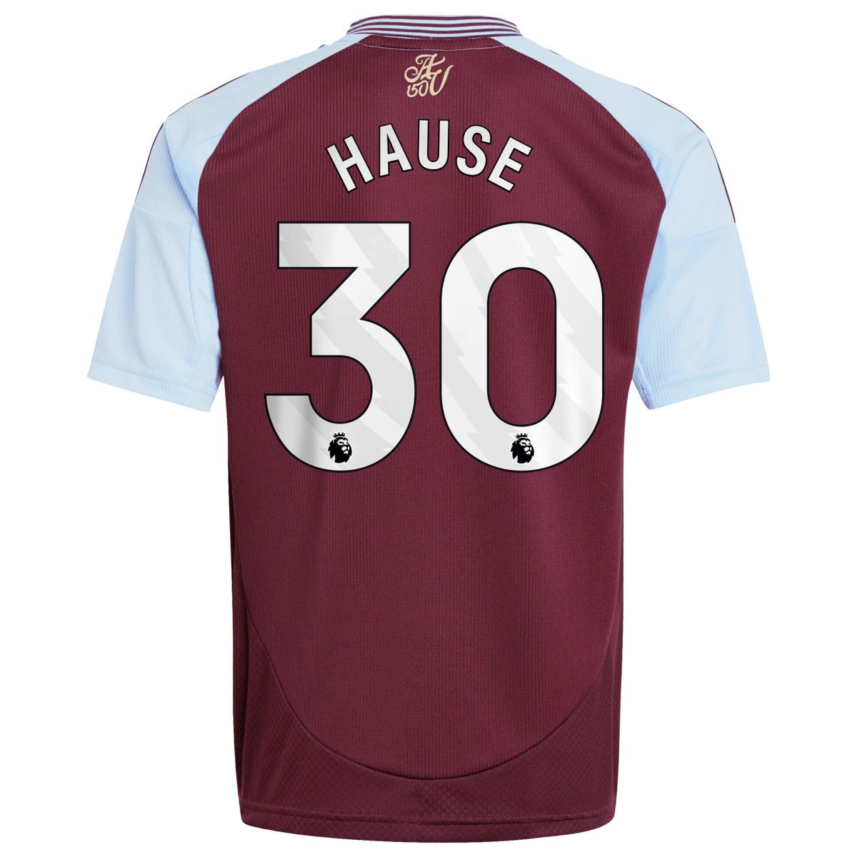Aston Villa Jerseys - Official aston villa adidas home shirt 2024-25 – kids with hause 30 printing Collection for AVFC Fans