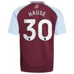 Aston Villa Jerseys - Official aston villa adidas home shirt 2024-25 – kids with hause 30 printing Collection for AVFC Fans