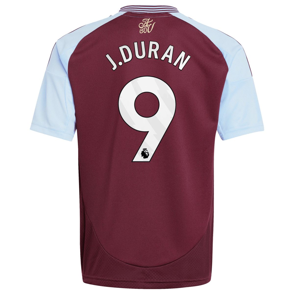 Aston Villa Jerseys - Official aston villa adidas home shirt 2024-25 – kids with j.duran 9 printing Collection for AVFC Fans