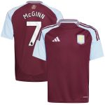 Aston Villa Jerseys - Official aston villa adidas home shirt 2024-25 – kids with john mcginn 7 printing Collection for AVFC Fans