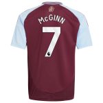 Aston Villa Jerseys - Official aston villa adidas home shirt 2024-25 – kids with john mcginn 7 printing Collection for AVFC Fans