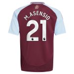 Aston Villa Jerseys - Official aston villa adidas home shirt 2024-25 – kids with m.asensio 21 printing Collection for AVFC Fans