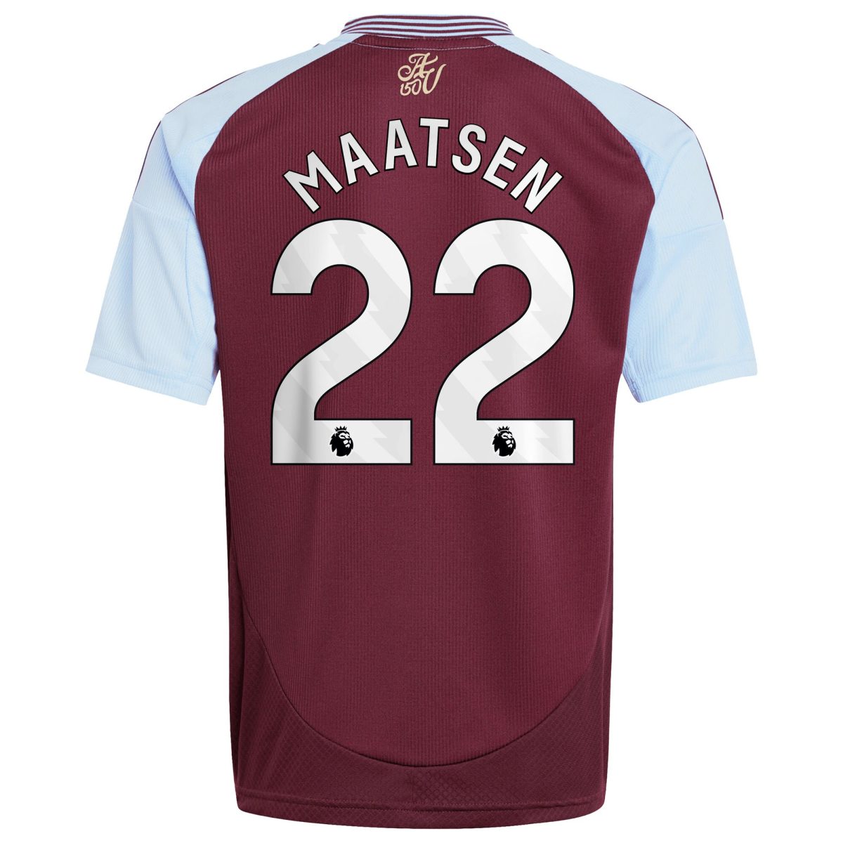Aston Villa Jerseys - Official aston villa adidas home shirt 2024-25 – kids with maatsen 22 printing Collection for AVFC Fans