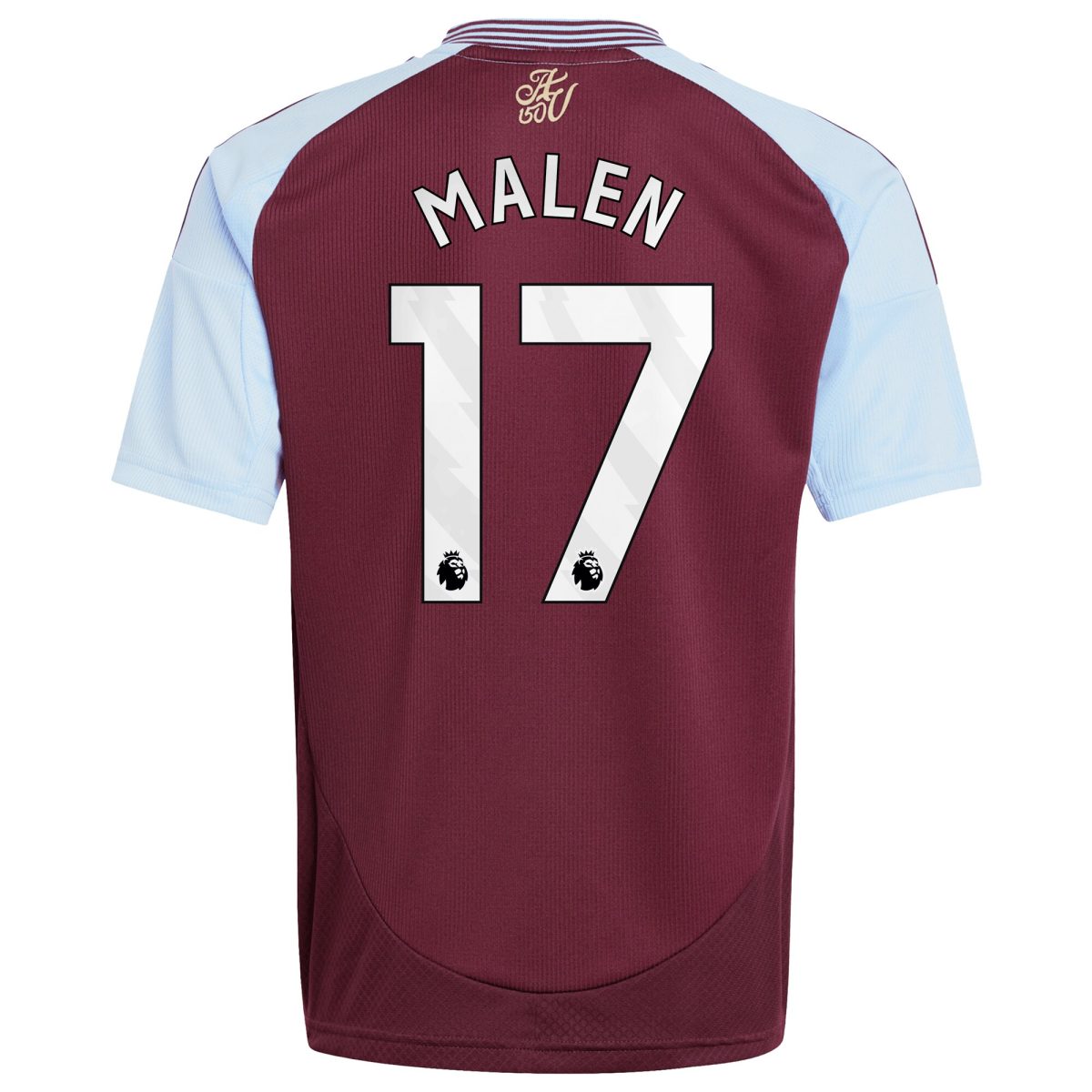 Aston Villa Jerseys - Official aston villa adidas home shirt 2024-25 – kids with malen 17 printing Collection for AVFC Fans