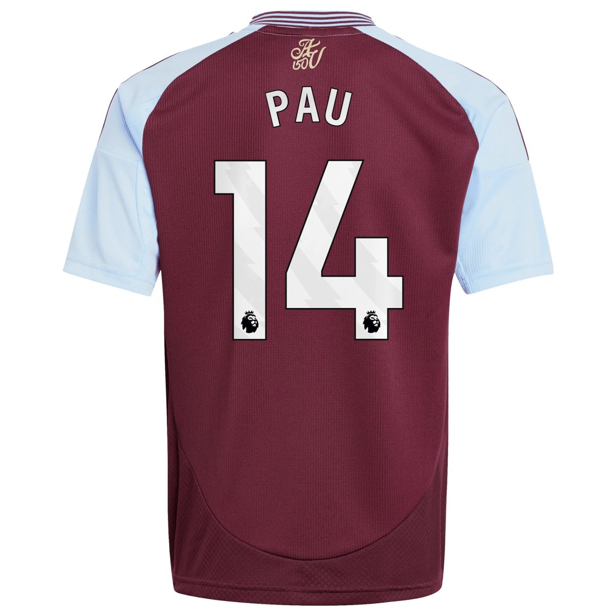 Aston Villa Jerseys - Official aston villa adidas home shirt 2024-25 – kids with pau 14 printing Collection for AVFC Fans