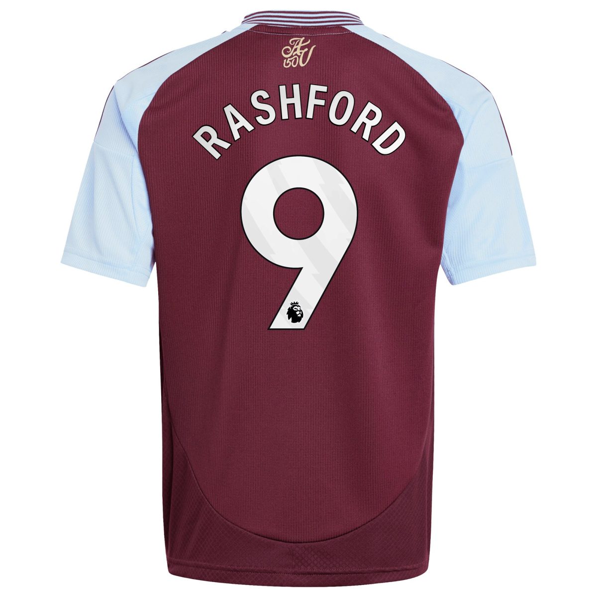 Aston Villa Jerseys - Official aston villa adidas home shirt 2024-25 – kids with rashford 9 printing Collection for AVFC Fans