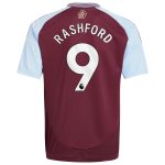 Aston Villa Jerseys - Official aston villa adidas home shirt 2024-25 – kids with rashford 9 printing Collection for AVFC Fans