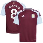 Aston Villa Jerseys - Official aston villa adidas home shirt 2024-25 – kids with tielemans 8 printing Collection for AVFC Fans