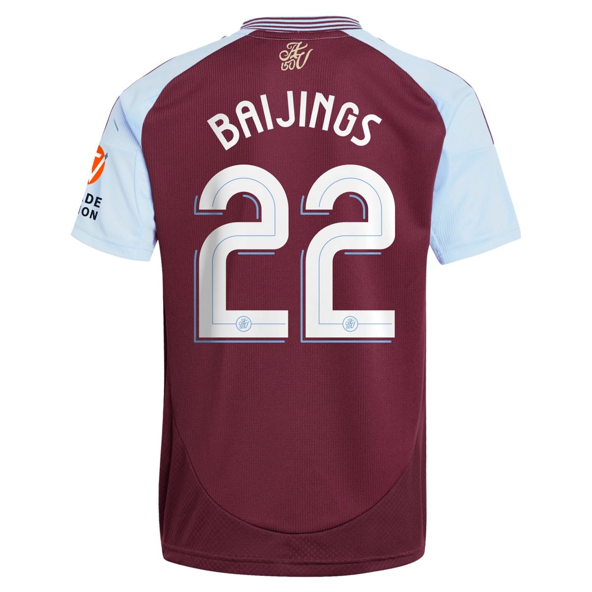 Aston Villa Jerseys - Official aston villa adidas home shirt 2024-25 with baijings 22 cup printing Collection for AVFC Fans