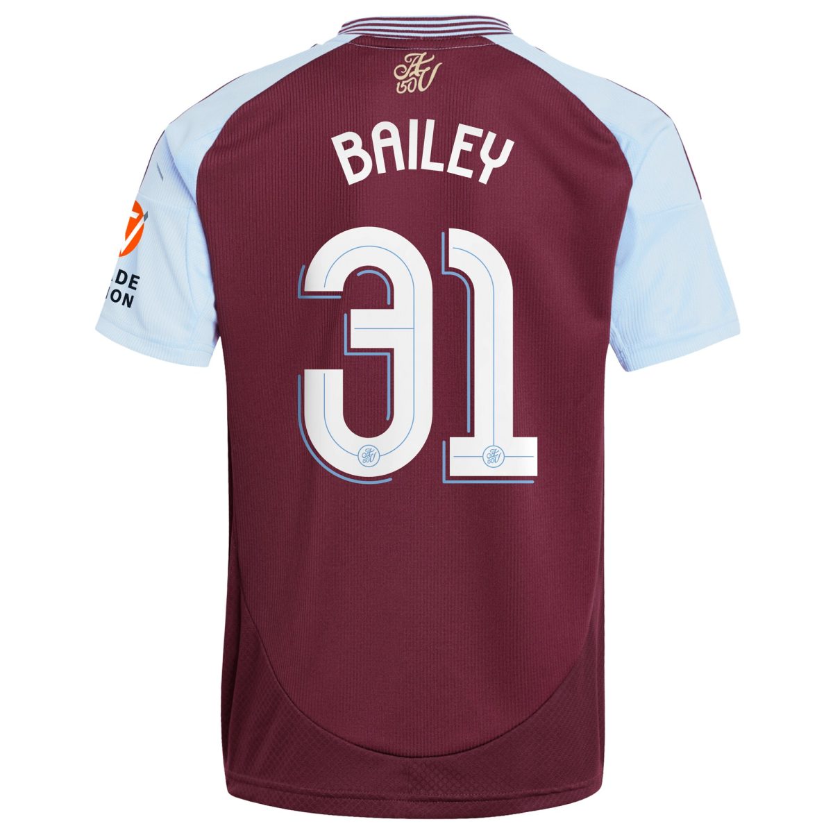 Aston Villa Jerseys - Official aston villa adidas home shirt 2024-25 with bailey 31 cup printing Collection for AVFC Fans