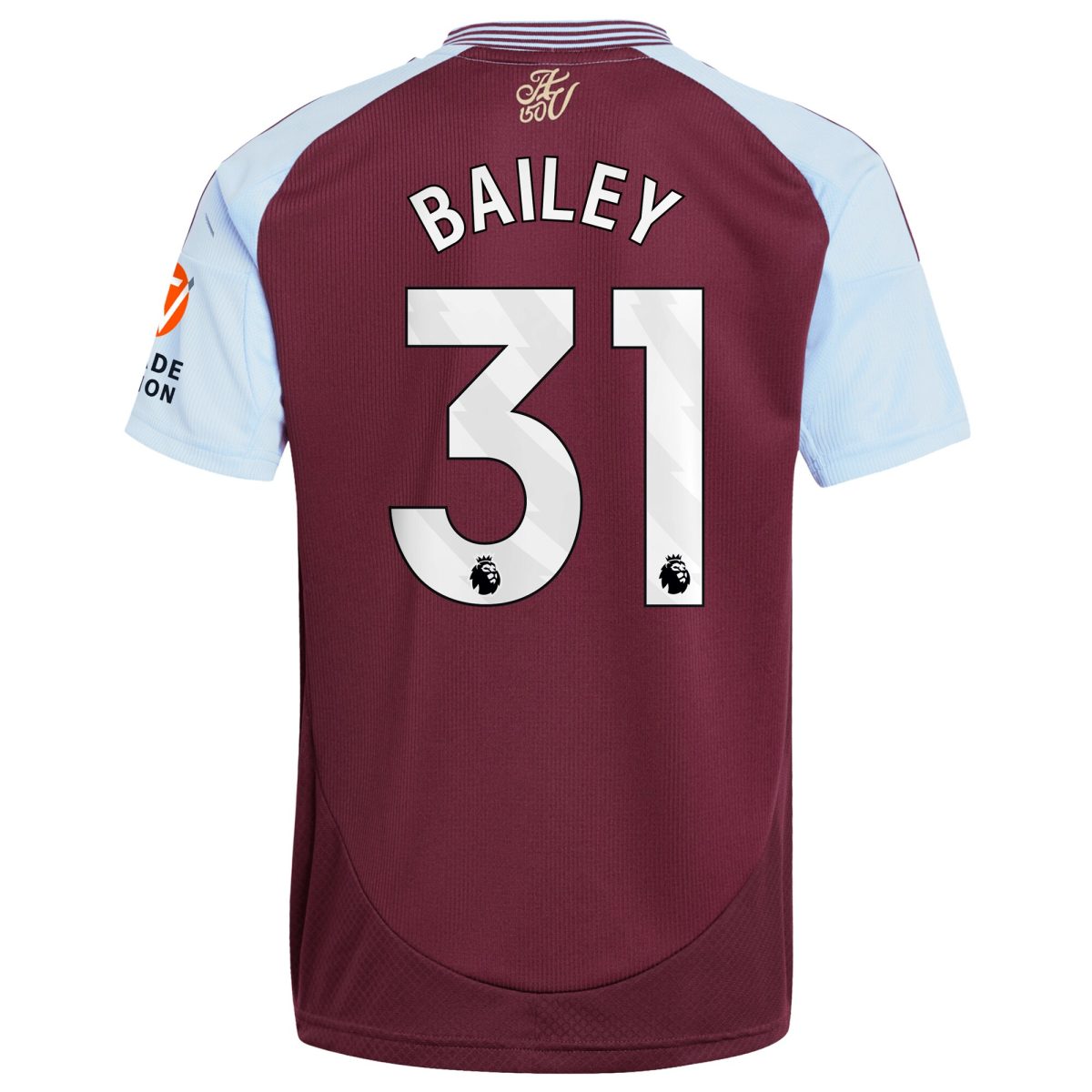 Aston Villa Jerseys - Official aston villa adidas home shirt 2024-25 with bailey 31 printing Collection for AVFC Fans