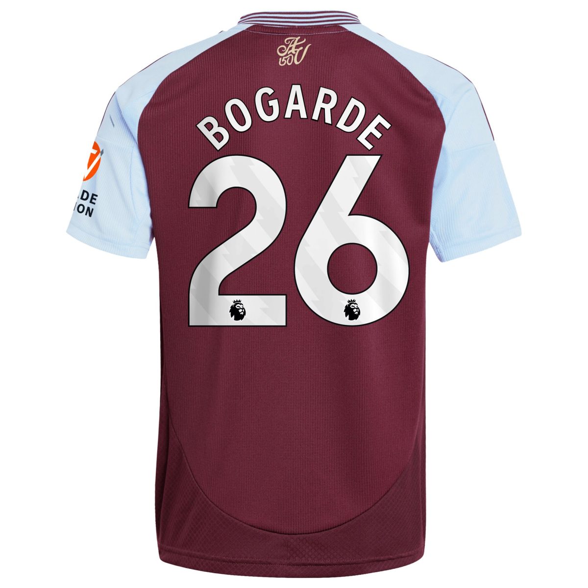 Aston Villa Jerseys - Official aston villa adidas home shirt 2024-25 with bogarde 26 printing Collection for AVFC Fans