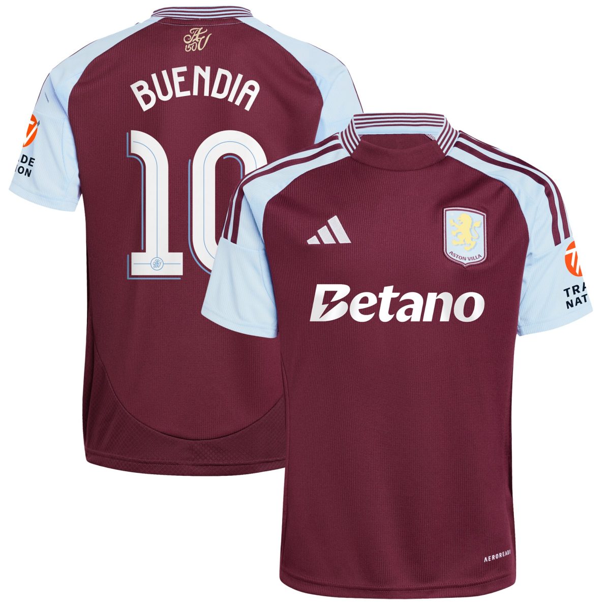Aston Villa Jerseys - Official aston villa adidas home shirt 2024-25 with buendia 10 cup printing Collection for AVFC Fans