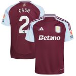 Aston Villa Jerseys - Official aston villa adidas home shirt 2024-25 with cash 2 printing Collection for AVFC Fans