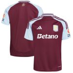 Aston Villa Jerseys - Official aston villa adidas home shirt 2024-25 with custom printing Collection for AVFC Fans