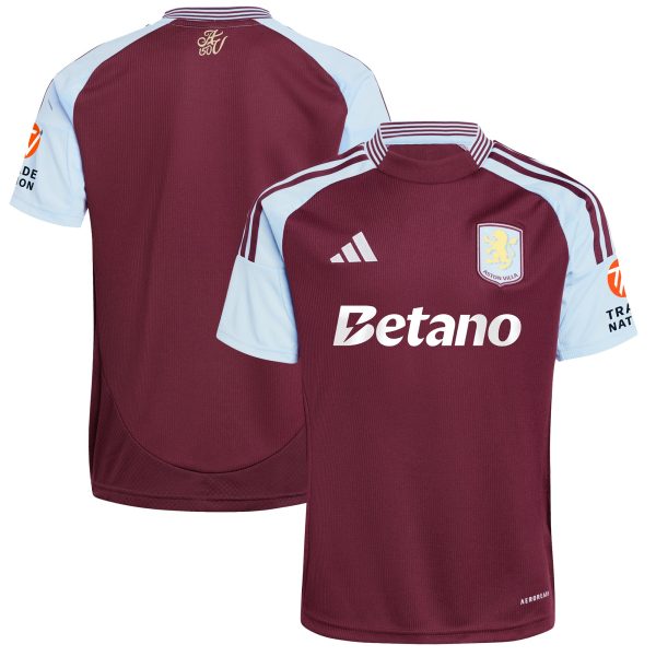 Aston Villa Jerseys - Official aston villa adidas home shirt 2024-25 with custom printing Collection for AVFC Fans