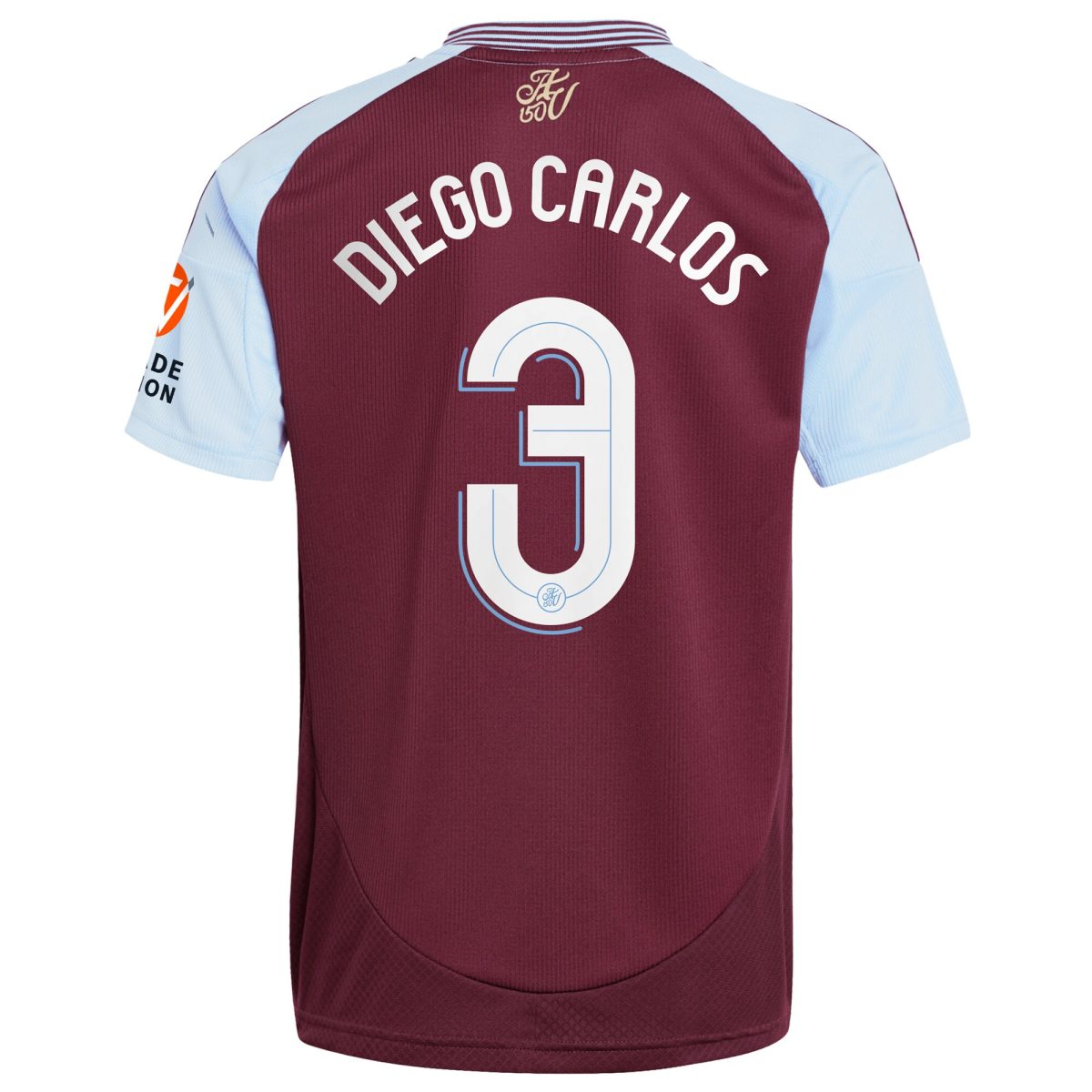 Aston Villa Jerseys - Official aston villa adidas home shirt 2024-25 with diego carlos 3 cup printing Collection for AVFC Fans