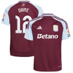 Aston Villa Jerseys - Official aston villa adidas home shirt 2024-25 with digne 12 cup printing Collection for AVFC Fans