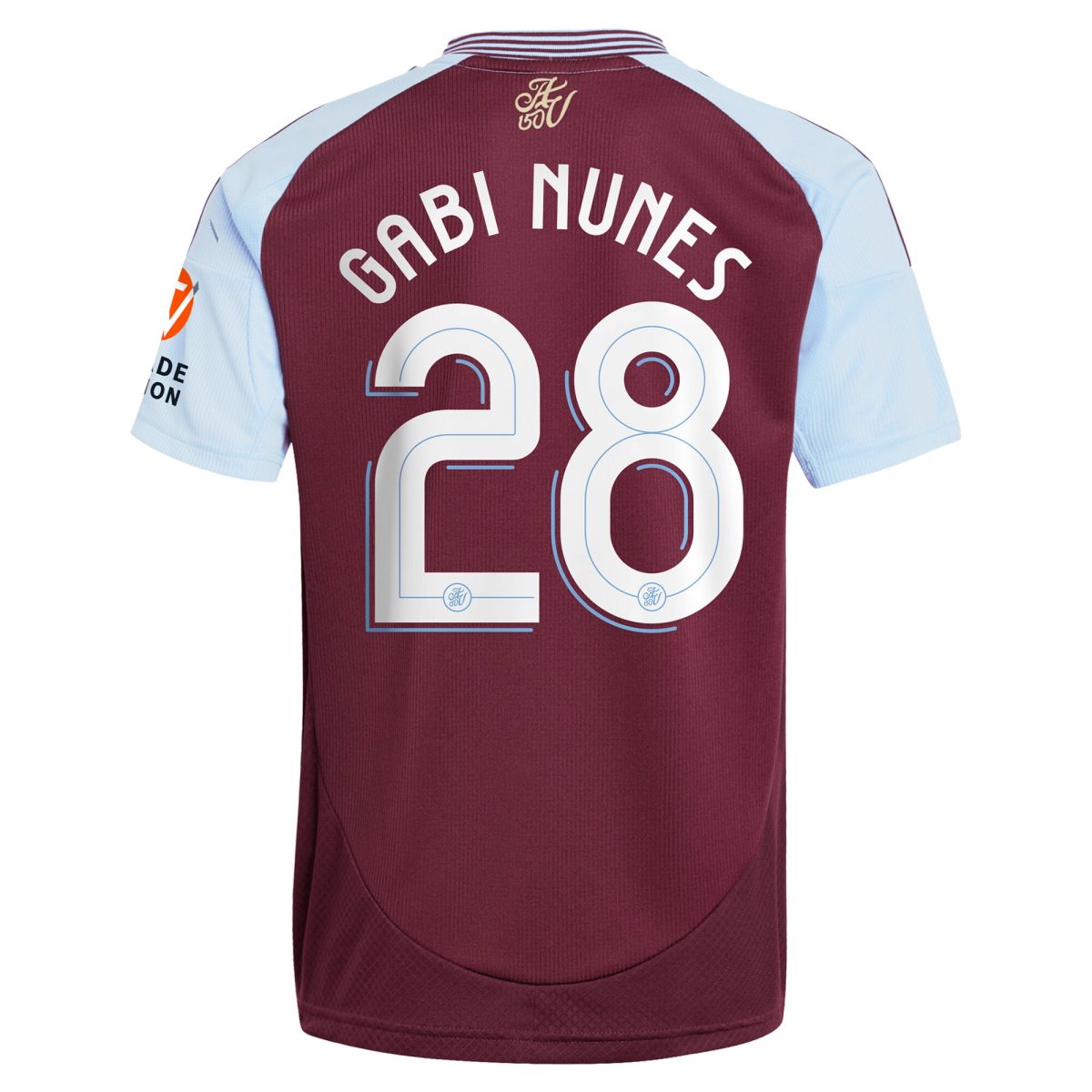 Aston Villa Jerseys - Official aston villa adidas home shirt 2024-25 with gabi nunes 28 cup printing Collection for AVFC Fans