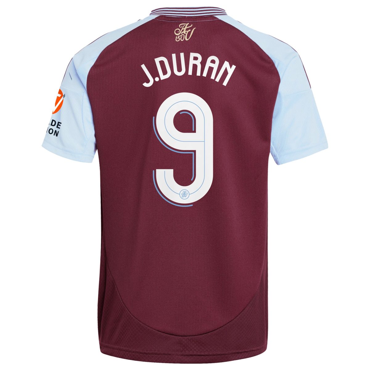 Aston Villa Jerseys - Official aston villa adidas home shirt 2024-25 with j.duran 9 cup printing Collection for AVFC Fans