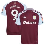 Aston Villa Jerseys - Official aston villa adidas home shirt 2024-25 with j.duran 9 printing Collection for AVFC Fans