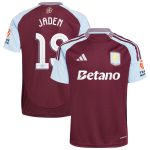 Aston Villa Jerseys - Official aston villa adidas home shirt 2024-25 with jaden 19 cup printing Collection for AVFC Fans