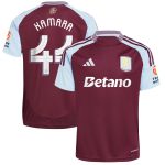 Aston Villa Jerseys - Official aston villa adidas home shirt 2024-25 with kamara 44 cup printing Collection for AVFC Fans