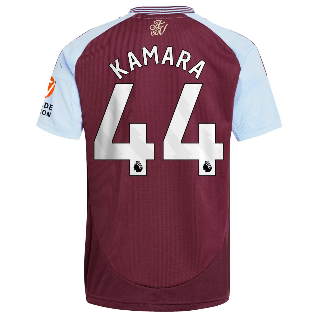 Aston Villa Jerseys - Official aston villa adidas home shirt 2024-25 with kamara 44 printing Collection for AVFC Fans