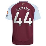 Aston Villa Jerseys - Official aston villa adidas home shirt 2024-25 with kamara 44 printing Collection for AVFC Fans