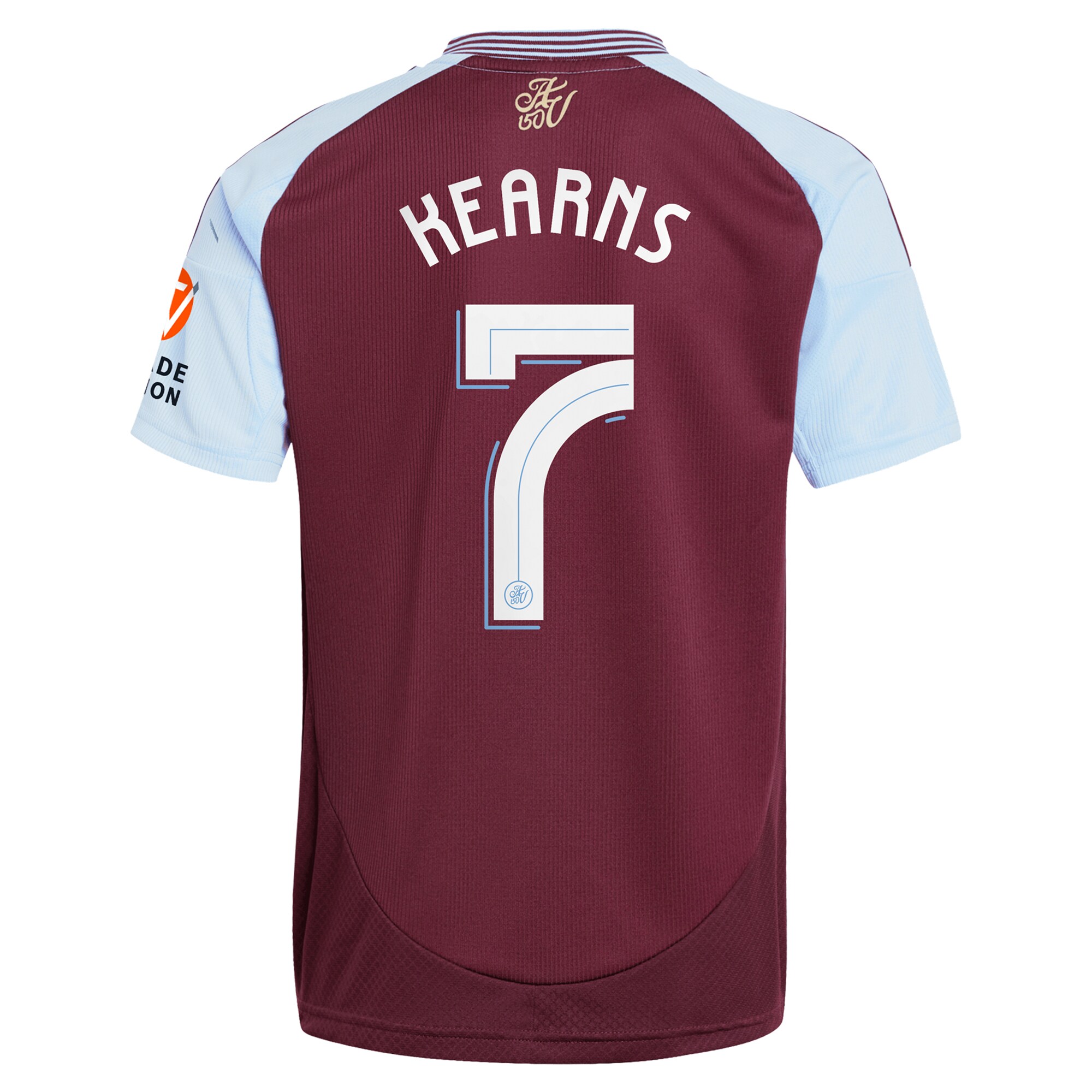 Aston Villa Jerseys - Official aston villa adidas home shirt 2024-25 with kearns 7 cup printing Collection for AVFC Fans