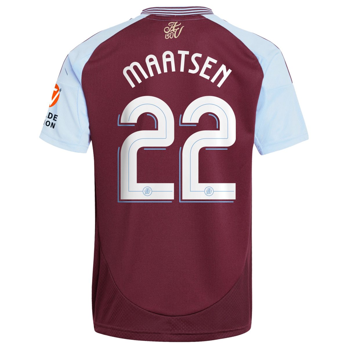 Aston Villa Jerseys - Official aston villa adidas home shirt 2024-25 with maatsen 22 cup printing Collection for AVFC Fans