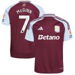 Aston Villa Jerseys - Official aston villa adidas home shirt 2024-25 with mcginn 7 printing Collection for AVFC Fans