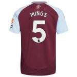 Aston Villa Jerseys - Official aston villa adidas home shirt 2024-25 with mings 5 printing Collection for AVFC Fans