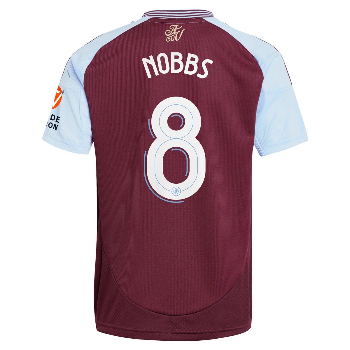 Aston Villa Jerseys - Official aston villa adidas home shirt 2024-25 with nobbs 8 cup printing Collection for AVFC Fans