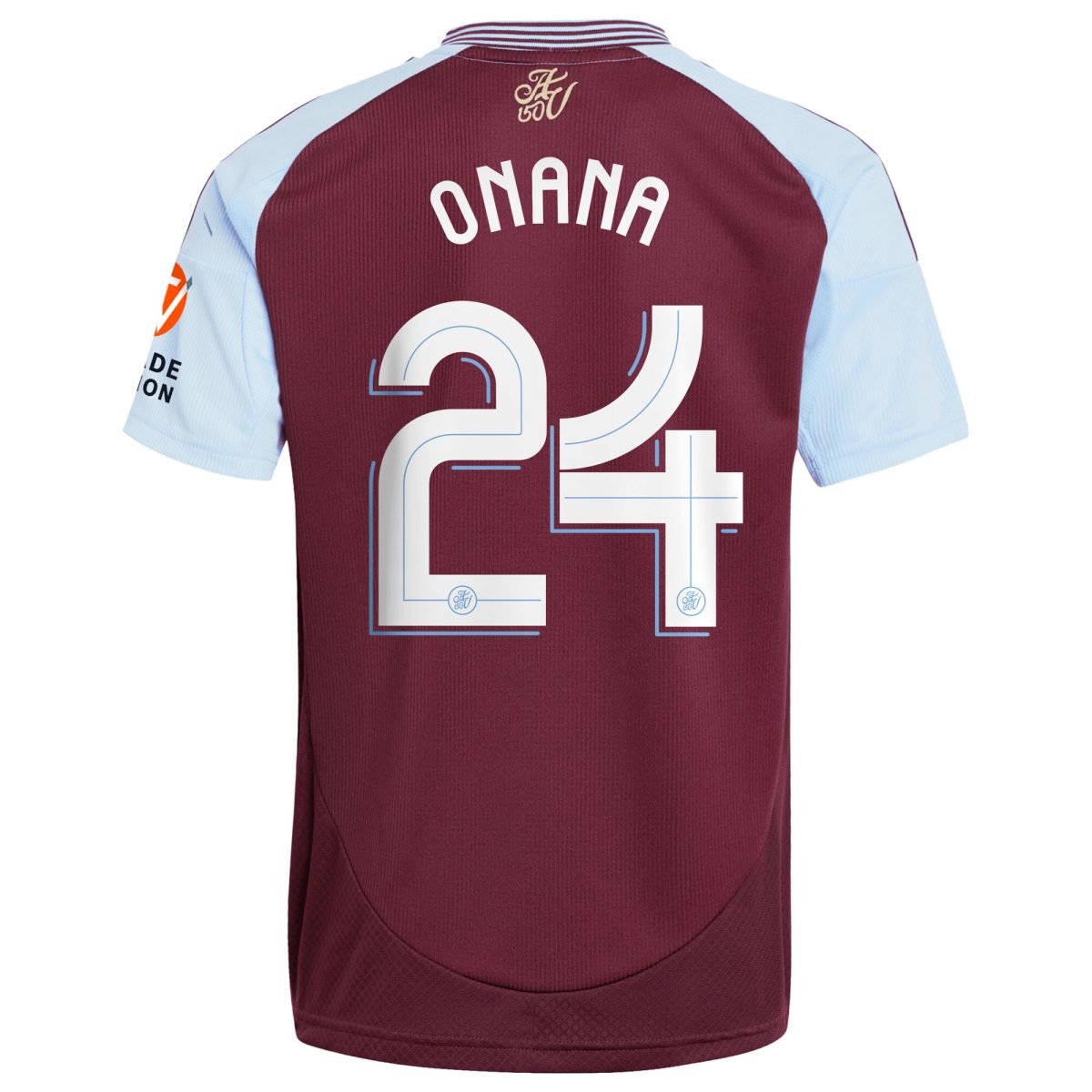 Aston Villa Jerseys - Official aston villa adidas home shirt 2024-25 with onana 24 cup printing Collection for AVFC Fans