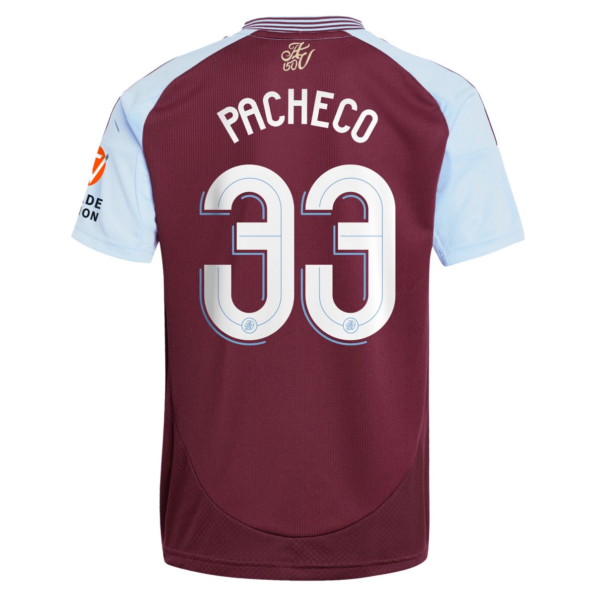 Aston Villa Jerseys - Official aston villa adidas home shirt 2024-25 with pacheco 33 cup printing Collection for AVFC Fans