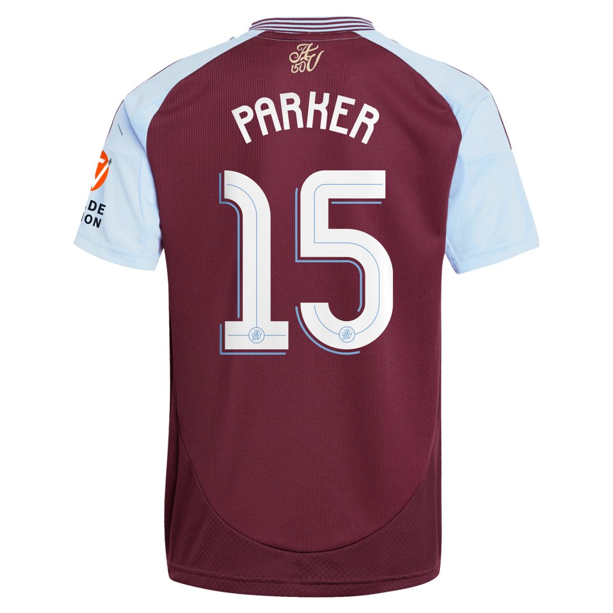 Aston Villa Jerseys - Official aston villa adidas home shirt 2024-25 with parker 15 cup printing Collection for AVFC Fans