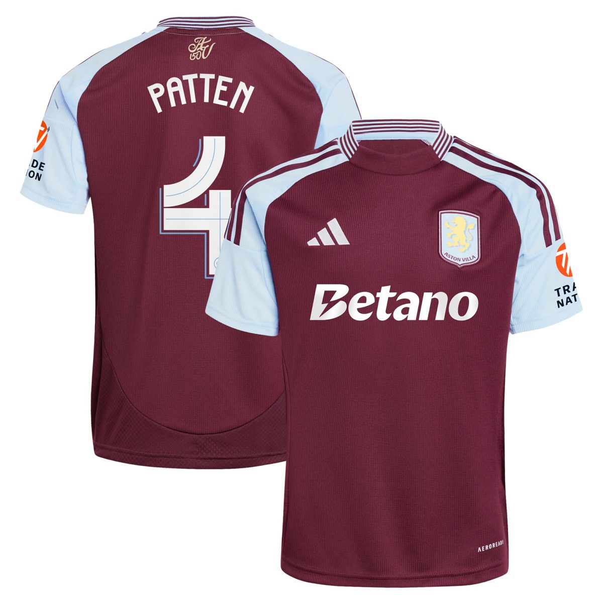 Aston Villa Jerseys - Official aston villa adidas home shirt 2024-25 with patten 4 cup printing Collection for AVFC Fans