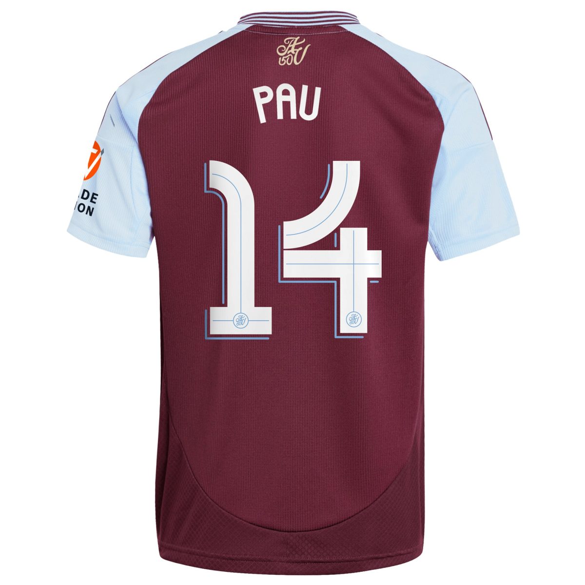 Aston Villa Jerseys - Official aston villa adidas home shirt 2024-25 with pau 14 cup printing Collection for AVFC Fans