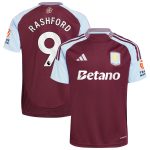 Aston Villa Jerseys - Official aston villa adidas home shirt 2024-25 with rashford 9 printing Collection for AVFC Fans