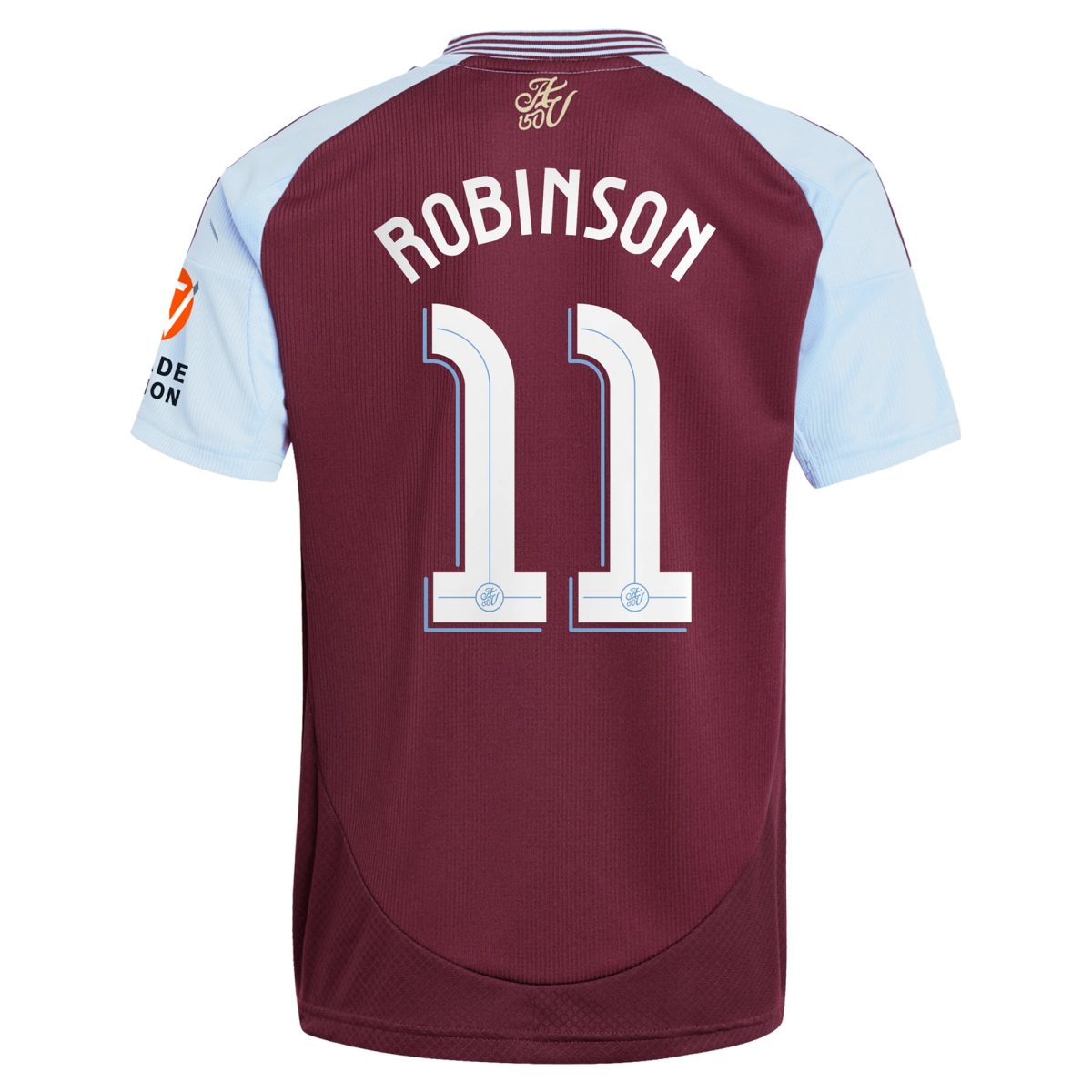 Aston Villa Jerseys - Official aston villa adidas home shirt 2024-25 with robinson 11 cup printing Collection for AVFC Fans