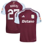 Aston Villa Jerseys - Official aston villa adidas home shirt 2024-25 with rogers 27 cup printing Collection for AVFC Fans