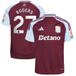 Aston Villa Jerseys - Official aston villa adidas home shirt 2024-25 with rogers 27 printing Collection for AVFC Fans