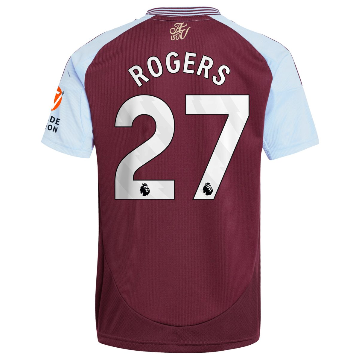 Aston Villa Jerseys - Official aston villa adidas home shirt 2024-25 with rogers 27 printing Collection for AVFC Fans