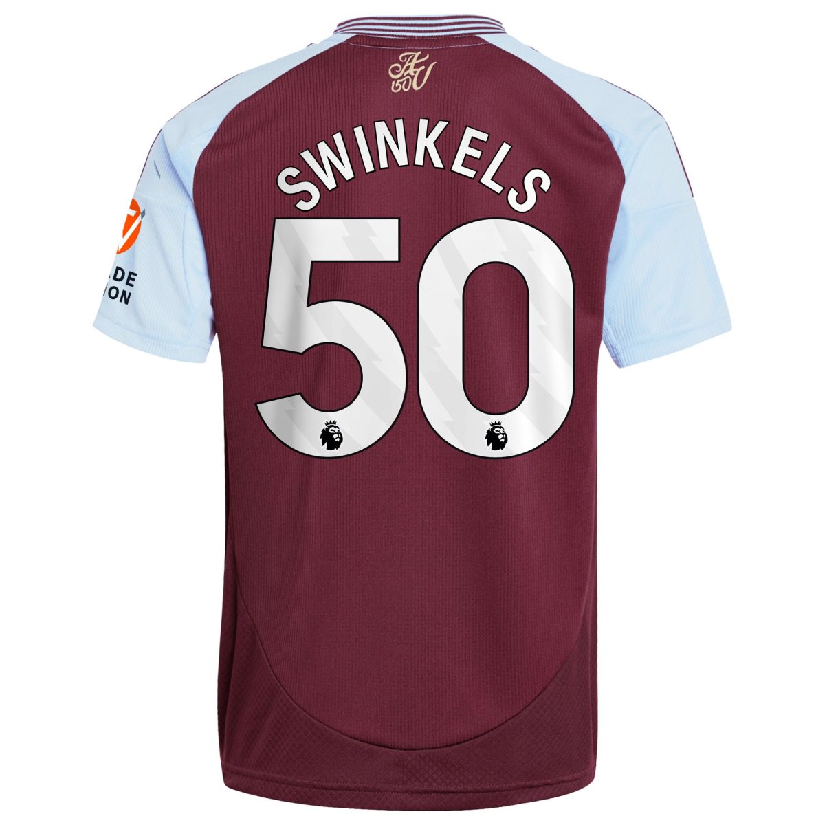 Aston Villa Jerseys - Official aston villa adidas home shirt 2024-25 with swinkels 50 printing Collection for AVFC Fans